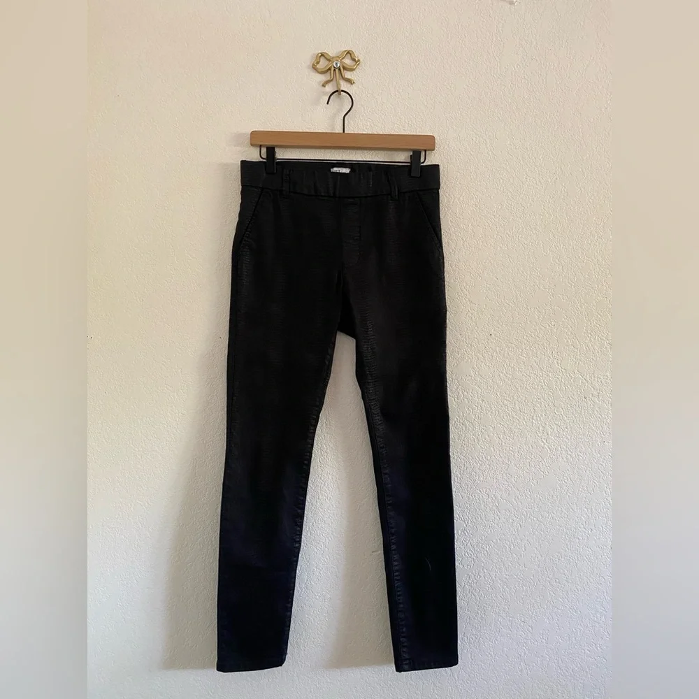Flog Skinny Pants Limited Collection  Black Snakeskin Women’s Size 28